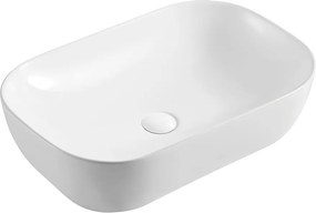 Hydroland Keramické umývadlo na dosku Bora 61x40, biele