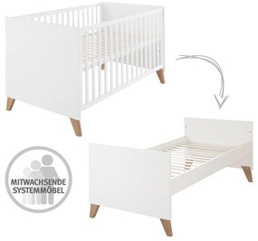 Postieľka v bielo-prírodnej farbe 70x140 cm Ole – Roba