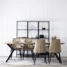 PROXIMA.store - Čalúnená jedálenská stolička CORK FARBA: béžová