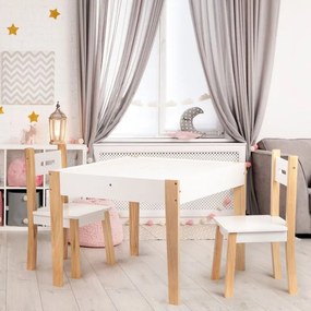 Stolík s dvoma stoličkami, sada detského nábytku