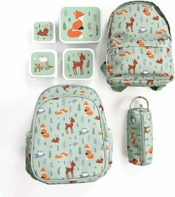 Sada 4 škatuliek na obed a desiatu lesní priatelia