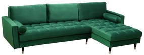 (2679) COZY VELVET moderná pohovka, zeleny zamat 260 cm