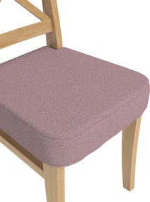 Sedák na stoličku Ingolf farba produktu ružová látka zapletaná