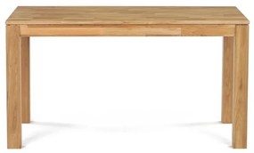 Autronic BONTEC Jedálenský stôl 140x80cm, masív, prírodný, DS-H140 DUB Farba: Prírodné