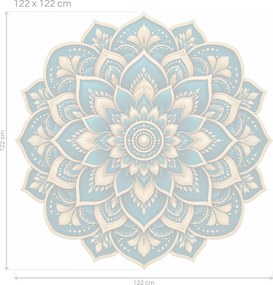 Lotosová mandala arch 75 x 75 cm