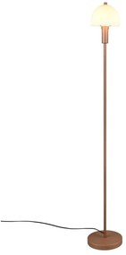 Stojacia lampa v bronzovej farbe so skleneným tienidlom (výška 120 cm) Glenn – Trio