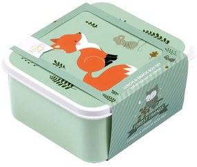 Sada 4 krabiček na oběd a svačinku lesní přátelé