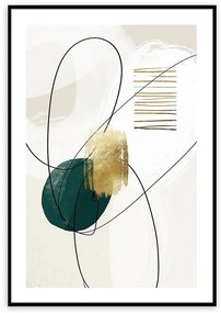 Obraz Artbox Digi 50x70 Ab110 Green Shape