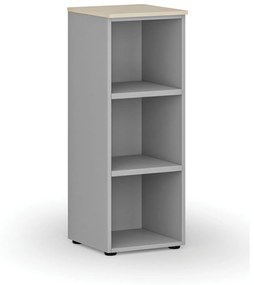 Kancelársky regál PRIMO GRAY, 1087 x 400 x 420 mm, sivá/breza
