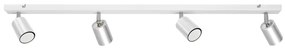 LED Bodové svietidlo TUNE 4xGU10/4,8W/230V matný chróm/biela