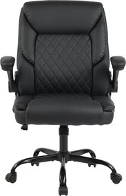 Kancelárska stolička Medfield koženka - čierna