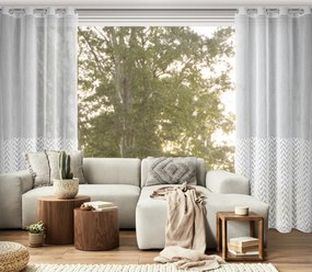 ZÁCLONA NA KRÚŽKOCH MELI2 140X250 CM BIELA