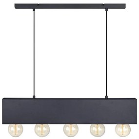 Markslöjd 107037 - Luster na lanku COUTURE 5xE27/40W/230V čierna