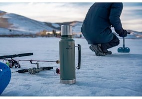 Zelená termoska s hrnčekom 1 l – Stanley