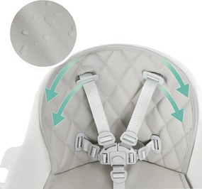 Nastaviteľná výška detskej jedálenskej stoličky