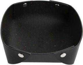 Odkladacia miska z pravej kože Rove, malá / čierna