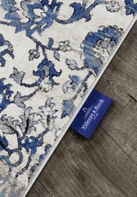 Villeroy & Boch, Behúň Villeroy & Boch 106120 Cream, Blue, 80x240, modrá, obývacia izba