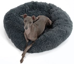 PuppyJoy PuppyJoy, okrúhly pelech pre psov 80cm PJ-003, veľkosť M, tmavá šedá, HOM-50063
