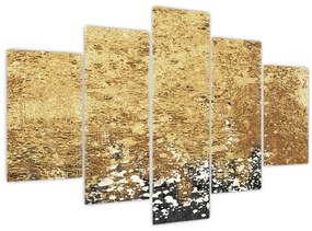 Obraz - Zlatá štruktúra N⁰3 (150x105 cm)