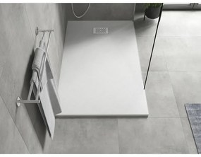 Mexen Hugo, obdĺžniková sprchová vanička SMC 150 x 90 cm, biela, biela krytka, 42109015-W