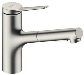 Hansgrohe Zesis drezová batéria s vyťahovacou spŕškou, 2 prúdy nerez 74 800 800