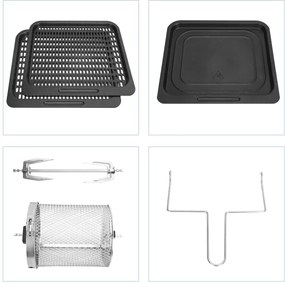 Aigostar - Teplovzdušná rúra 1400W/230V 12l čierna