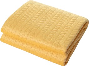 Zamatový prehoz Silky Touch 220x240cm yellow