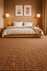 Betap, Koberec metráž Novelle 93, na mieru, šíře 3m,4m, hnedá, twinback (filc+juta), chodba / predsieň