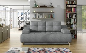 Rozkladacia pohovka Oslo, svetlo šedá látka