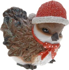 Vianočný vtáčik s červenou čiapkou 12 cm