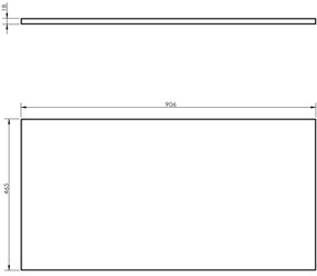 Mexen Orio, kúpeľňová skrinka 90 cm s hornou časťou, 1 zásuvka, biela matná, 91A10-09047-1-BFC01