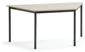 Stôl SONITUS TRAPETS, 1600x800x720 mm, HPL - breza, antracit