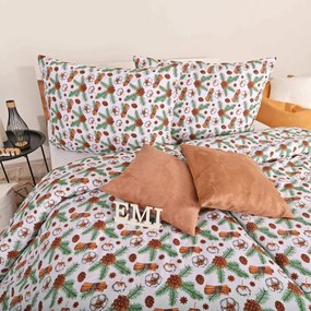 Vianočné bavlnené obliečky Glory EMI: Štandardný set jednolôžko obsahuje 1x 140x200 + 1x 70x90
