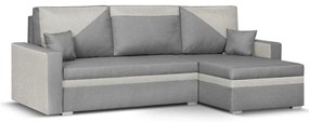 Rozkládací rohová sedací souprava ASTRA Šedá/Béžová