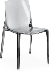 Sivá plastová záhradná stolička Adele – Bizzotto