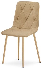 Set dvoch jedálenských stoličiek LIBRA hnedé / hnedé nohy (2 ks)