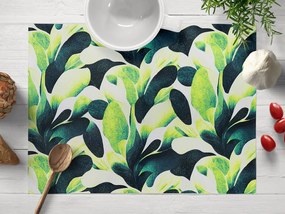 Biante Dekoračné prestieranie na stôl Rongo RGP-505 Veľké zelené listy 30x40 cm