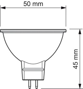 LED žiarovka MR16 7W = 50W 621lm 2700K Warm 36° PHILIPS CorePro