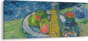 Obraz - Alexej von Jawlensky, Still Life with Bottles and Fruit, reprodukcia (120x50 cm)