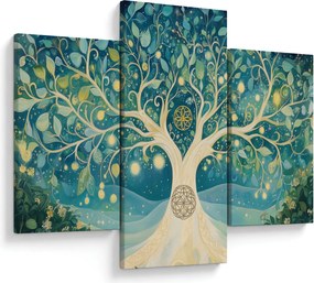 Obraz – Magický strom so špirálami (90x60 cm)