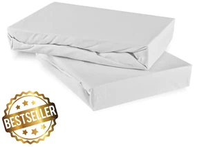 Plachta posteľná biela jersey EMI: Detská plachta 60x120