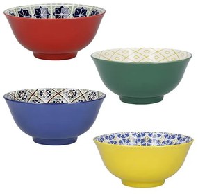 Súprava 4 keramických misiek Kitchen Craft, ø 15 cm