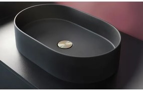 Deante CQS_NU6S - Umývadlo na dosku SILIA 35x55 cm granit/čierna