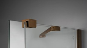 Deante Obdĺžnikový sprchovací kút Prizma 100x90 cm - KPNCP10S09, bronz kartáčovaná - bez vaničky