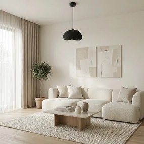 Brilagi - Závesné svietidlo na lanku WABI SABI 1xE27/40W/230V priemer 35 cm čierna