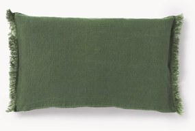 Ľanový poťah na vankúš so strapcami Luana