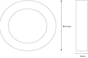 Lucide 28116/11/31 - LED Stmievateľné stropné svietidlo BRICE LED/8W/230V IP44