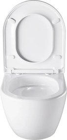 BPS-koupelny Závesná WC misa so SoftClose sedadlom HYD-4668, biela