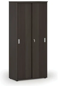 Skriňa so zasúvacími dverami PRIMO WOOD, 800 x 420 x 1781 mm, wenge