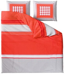 Obliečky z Renforcé bavlny TABITA červené Rozmer obliečky: 2 ks 80 x 80 cm | 200 x 200 cm